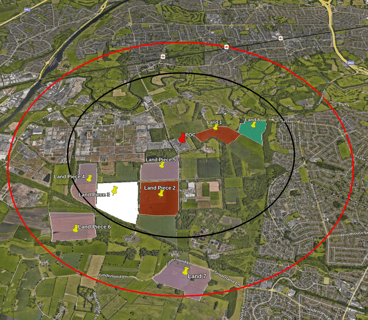 Operational Noriker energy storage site, demonstrating efficient land use and renewable energy integration